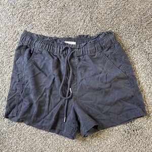 Loft Women's Drawstring Shorts Gray Size M